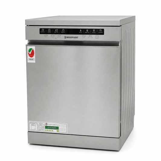 Westpoint WYS-1523.I 15-Place Setting Freestanding Dishwasher – Stainless Steel - Al Thahani Furniture