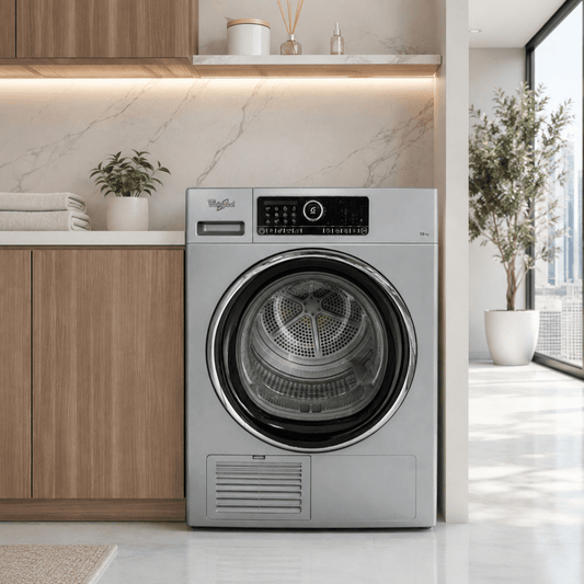 Whirlpool DSCX 10120 10 kg Condenser Tumble Dryer – Silver - Al Thahani Furniture