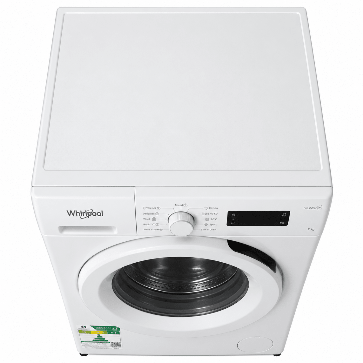 Whirlpool FreshCare+ 7kg Front Load Washing Machine – White – FWFP710521WH GCC - Al Thahani Furniture