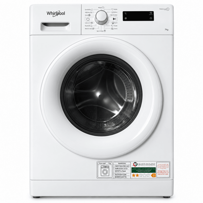 Whirlpool FreshCare+ 7kg Front Load Washing Machine – White – FWFP710521WH GCC - Al Thahani Furniture