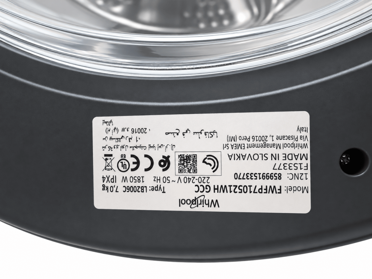 Whirlpool FreshCare+ 7kg Front Load Washing Machine – White – FWFP710521WH GCC - Al Thahani Furniture