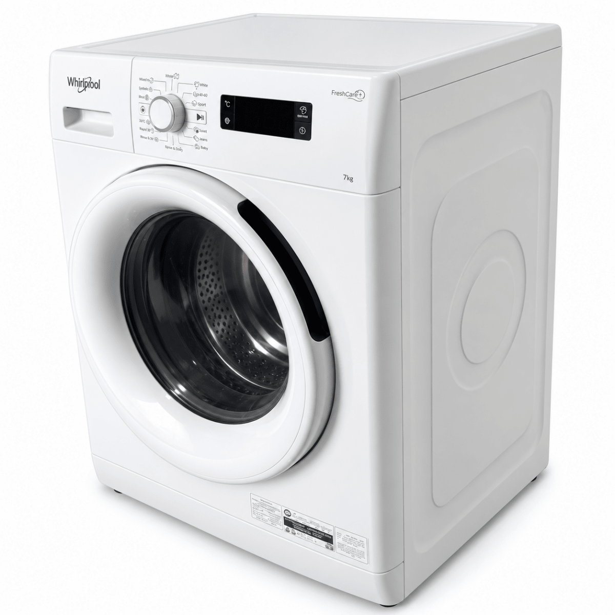 Whirlpool FreshCare+ 7kg Front Load Washing Machine – White – FWFP710521WH GCC - Al Thahani Furniture