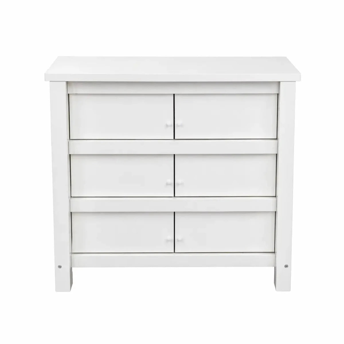 White Wooden Kids' Desk with Storage Bins – used for 10 months - Al Thahani Furniture