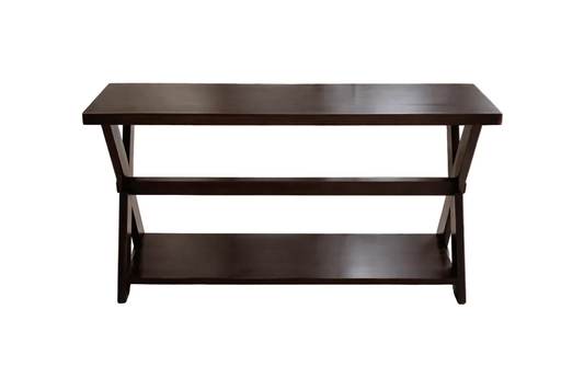Winsome Xola Console Table – Cappuccino Finish – Classic X - Frame Design – Two - Tier Storage - althahanifurniture
