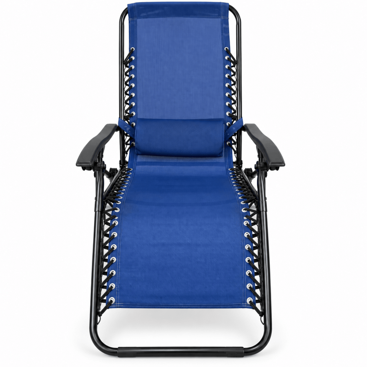 Zero Gravity Folding Recliner Lounge Chair – Blue & Black - Al Thahani Furniture