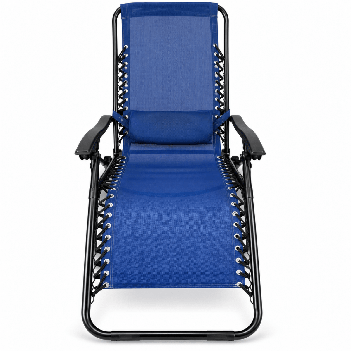 Zero Gravity Folding Recliner Lounge Chair – Blue & Black - Al Thahani Furniture