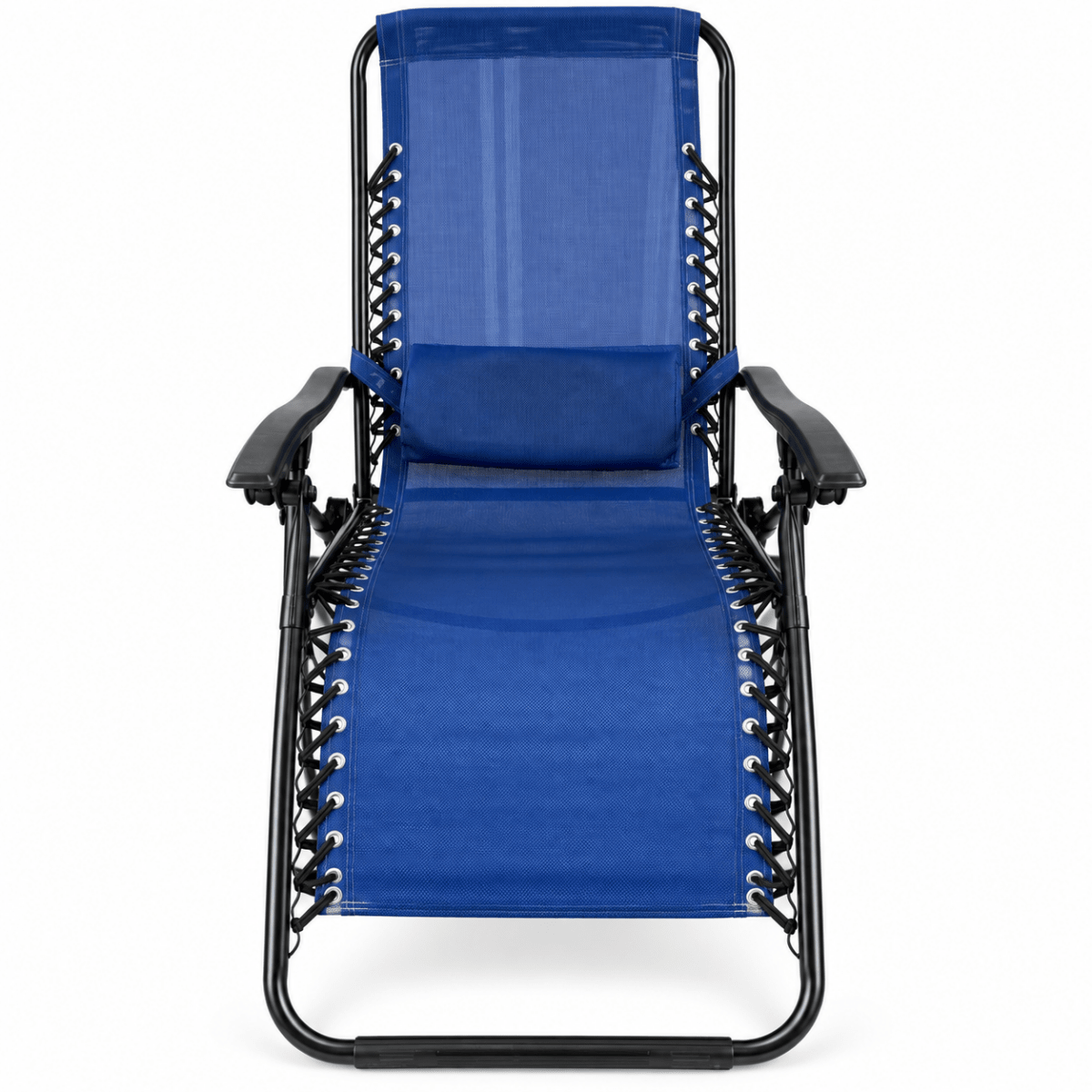 Zero Gravity Folding Recliner Lounge Chair – Blue & Black - Al Thahani Furniture