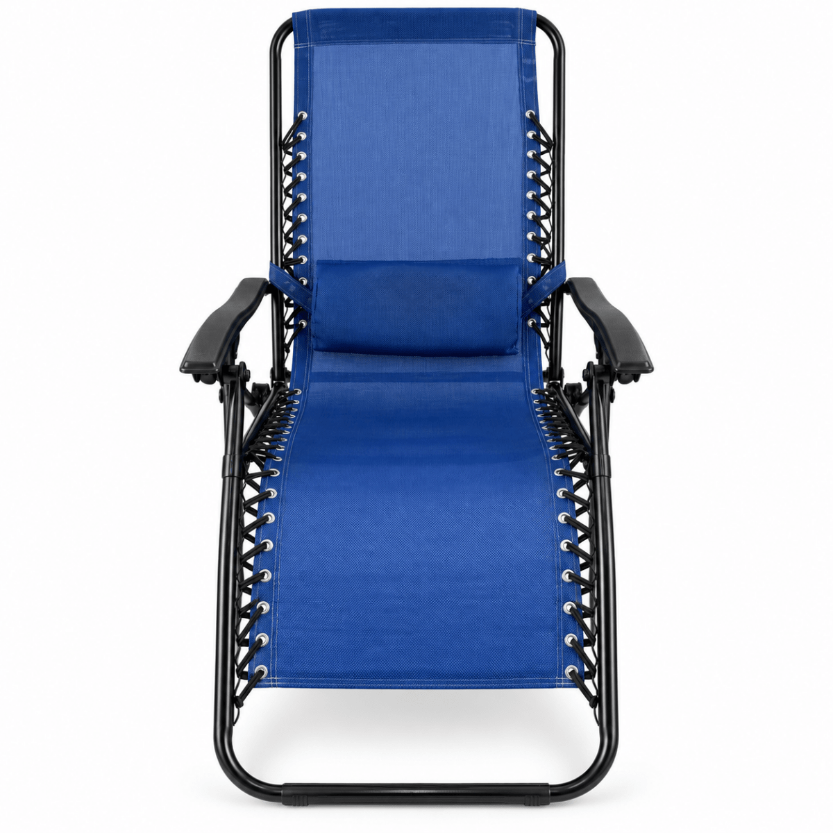 Zero Gravity Folding Recliner Lounge Chair – Blue & Black - Al Thahani Furniture