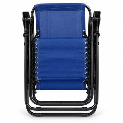 Zero Gravity Folding Recliner Lounge Chair – Blue & Black - Al Thahani Furniture